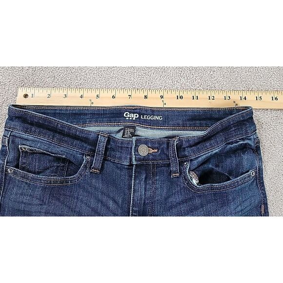 Gap Denim Universal Legging Jeans Women's Size 4/27R Blue - Picture 7 of 10